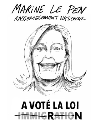 Portrait de Marine Le Pen par Tris Kotro