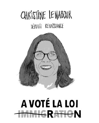 Portrait de Christine Le Nabour par Cyril Pedrosa